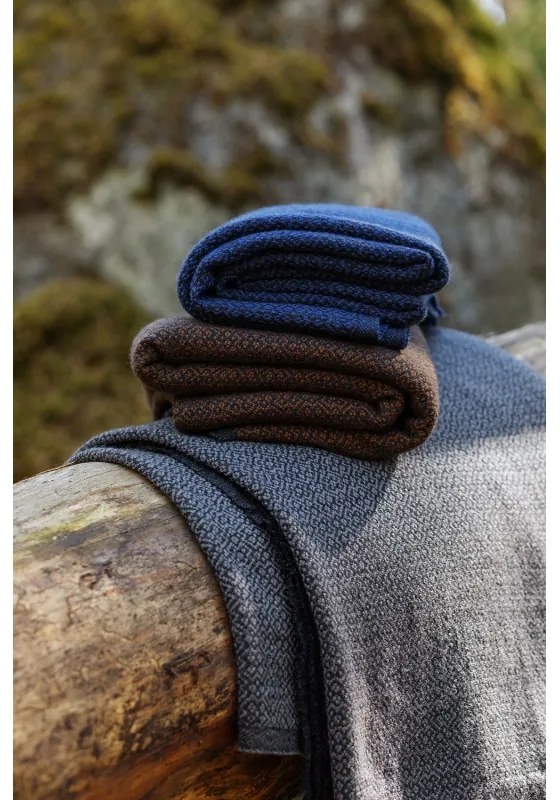 Merino deka Koli 135x170, čierno-modrá