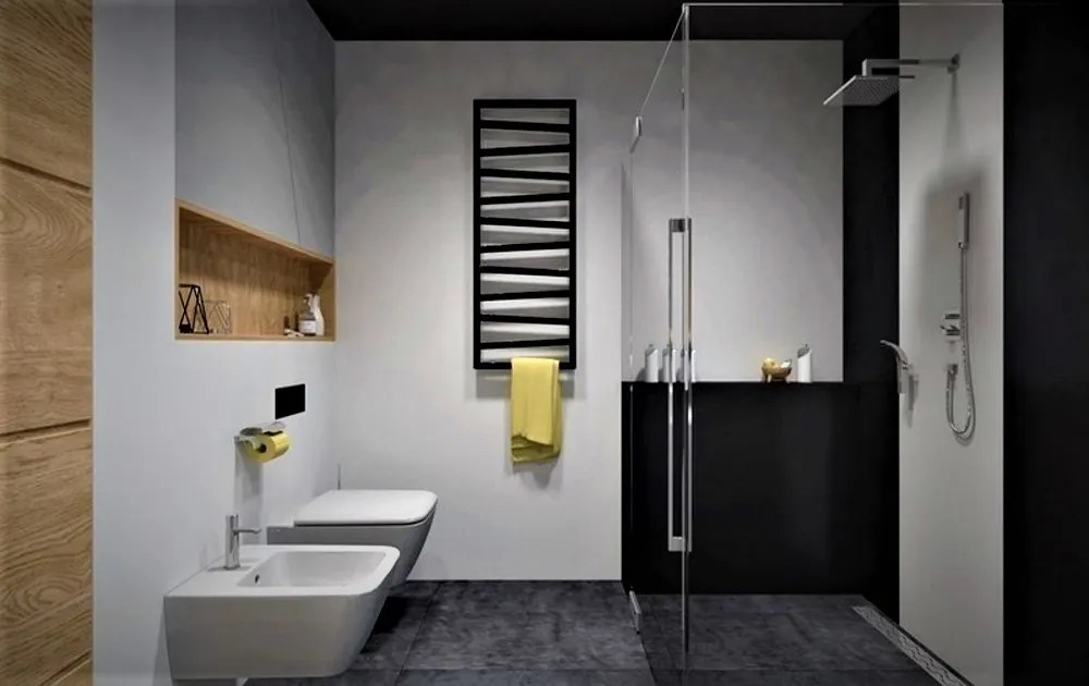 Terma Zigzag 1070x500 kombinovaný radiátor SOFT 9005 Z8
