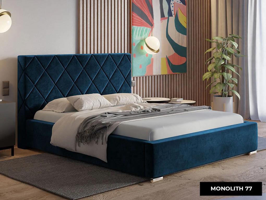 PROXIMA.store - Dizajnová čalúnená posteľ TORI ROZMER: 120 x 200 cm, FARBA NÔH: biela