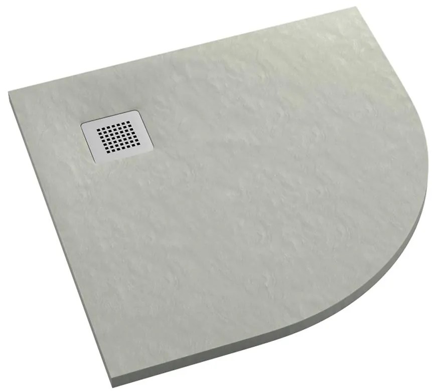 Rohová vanička Kalait Cement Stone 90x90x3,5 R55 3.3104/CT/ST-M2