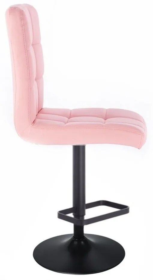 LuxuryForm DESIGN Barová stolička TOLEDO na čiernom tanieri - ružová