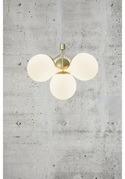 Nordlux - Luster na lanku IVONA 4xE27/28W/230V zlatá