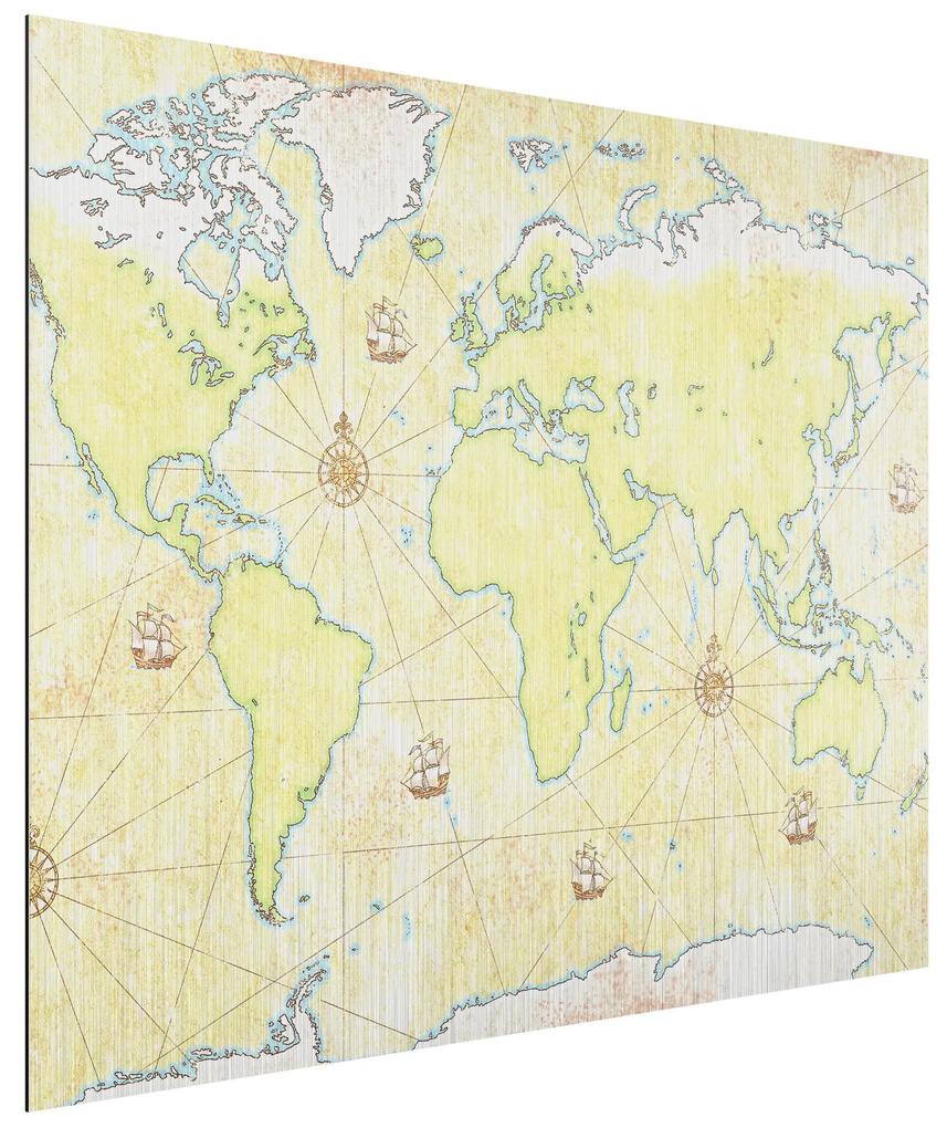 Obraz na hliníkovej doske Mapa sveta