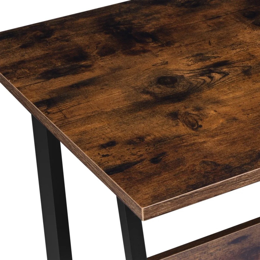 Loftový písací stôl SKAGEN dub rustikálny