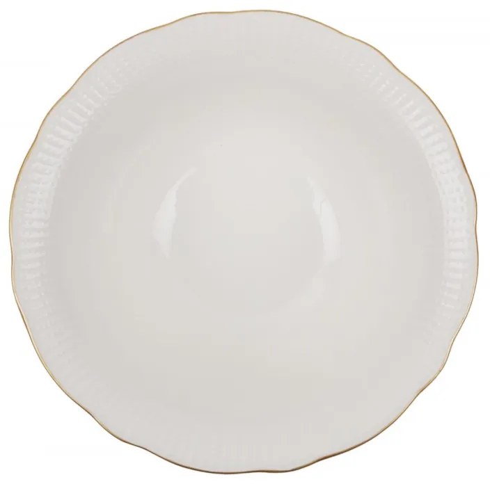 Porcelánová sada 24 ks talířů GoldieWhite bílá/zlatá