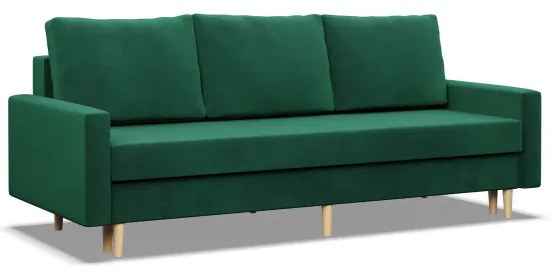 Trojmiestna rozkladacia sedačka BLANK Elegant fľaškovo zelená