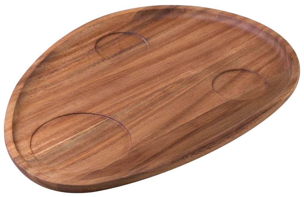 Podnos Triangle Agát 35 x 25 cm so zapustením - FLOW Wooden - 593700