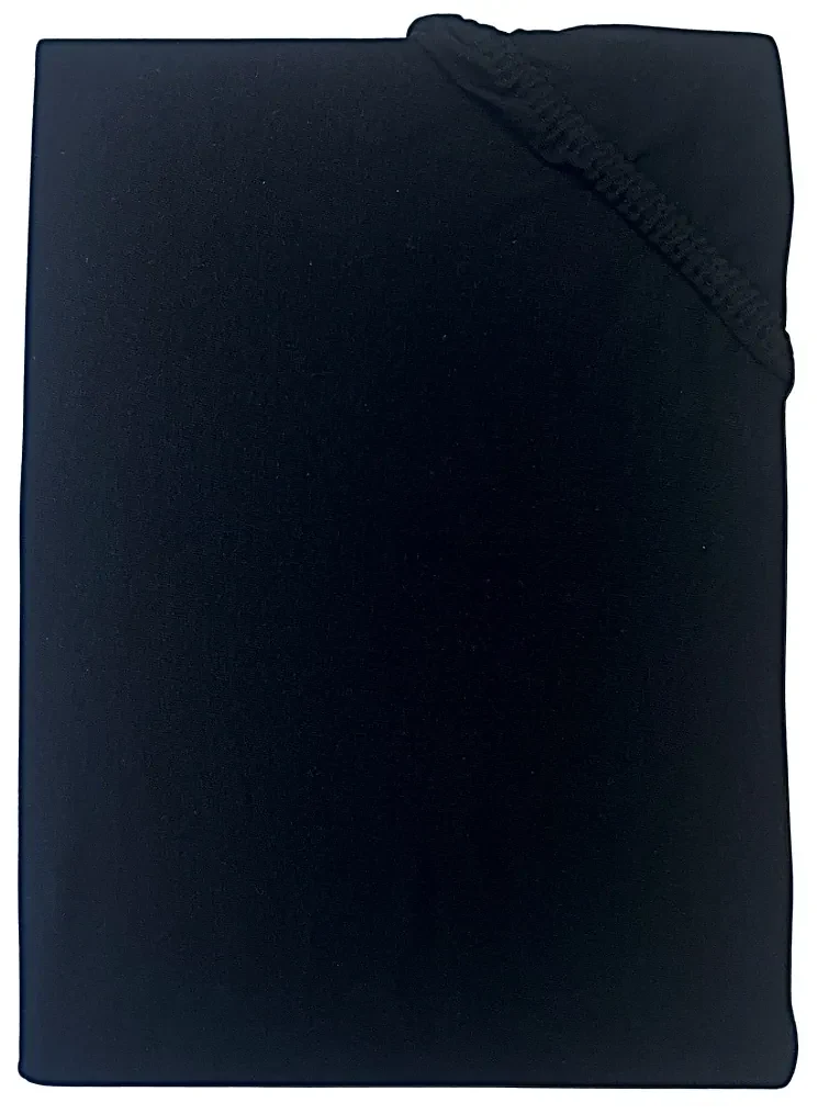 Posteľná plachta jersey čierna TiaHome - 200x220cm