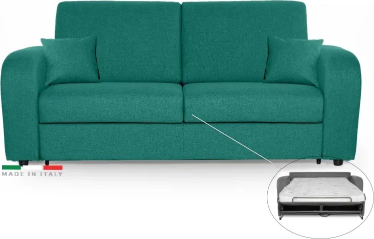 Pohovka na každodenné spanie LIVORNO s rozkladom, tyrkysová (penelope 18), 140