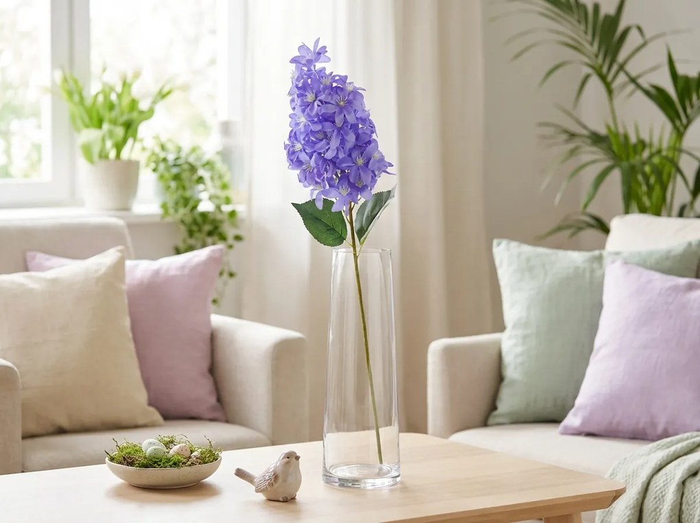 Umelý kvet HORTENZIA PLUME 87 cm - viac farieb Farba: Fialová