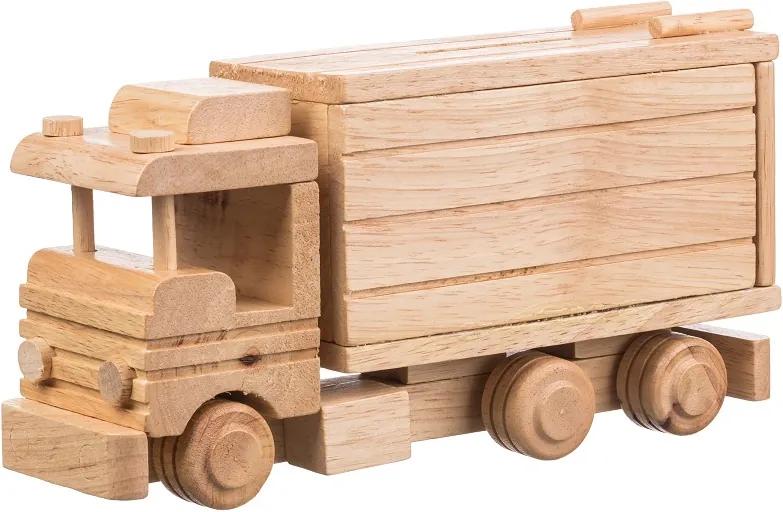 Drevobox Drevený kamión - pokladnička