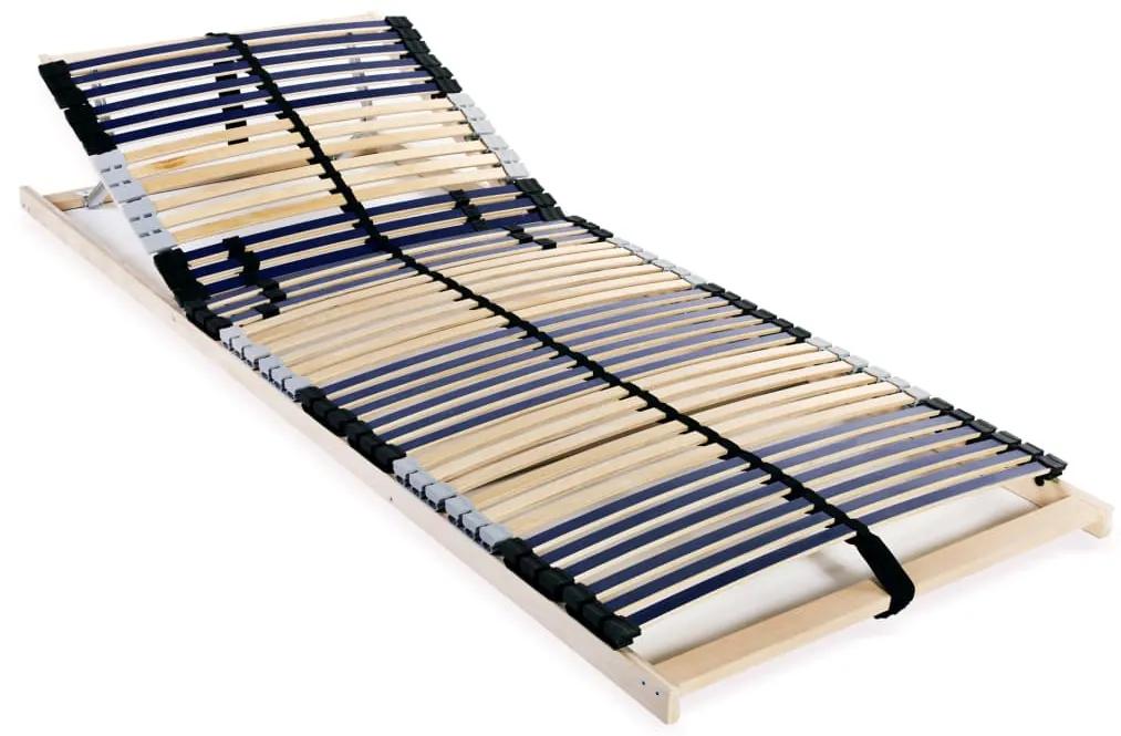vidaXL Lamelový posteľný rošt so 42 lamelami a 7 zónami 80x200 cm