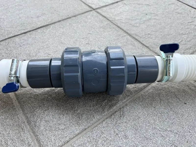 Hadicová spätná klapka 38 mm pre bazény