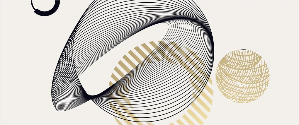 Obraz - Geometrické tvary N⁰3 (120x50 cm)