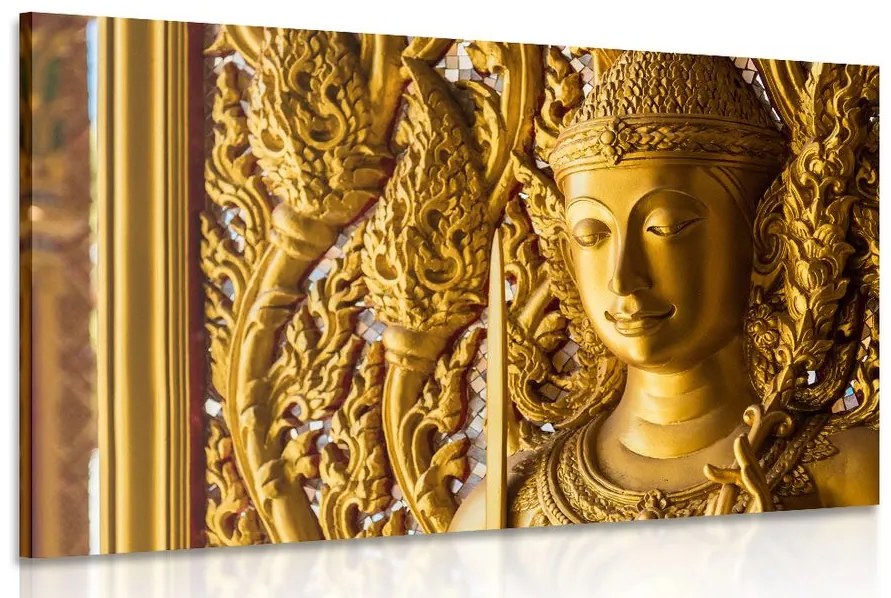 Obraz socha Budhu v chráme Varianta: 120x80