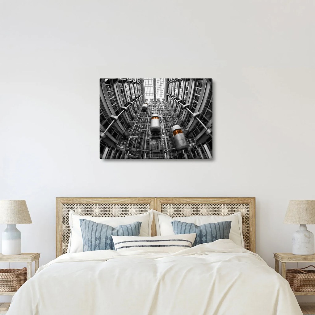 Obraz výťahu v budove (70x50 cm)