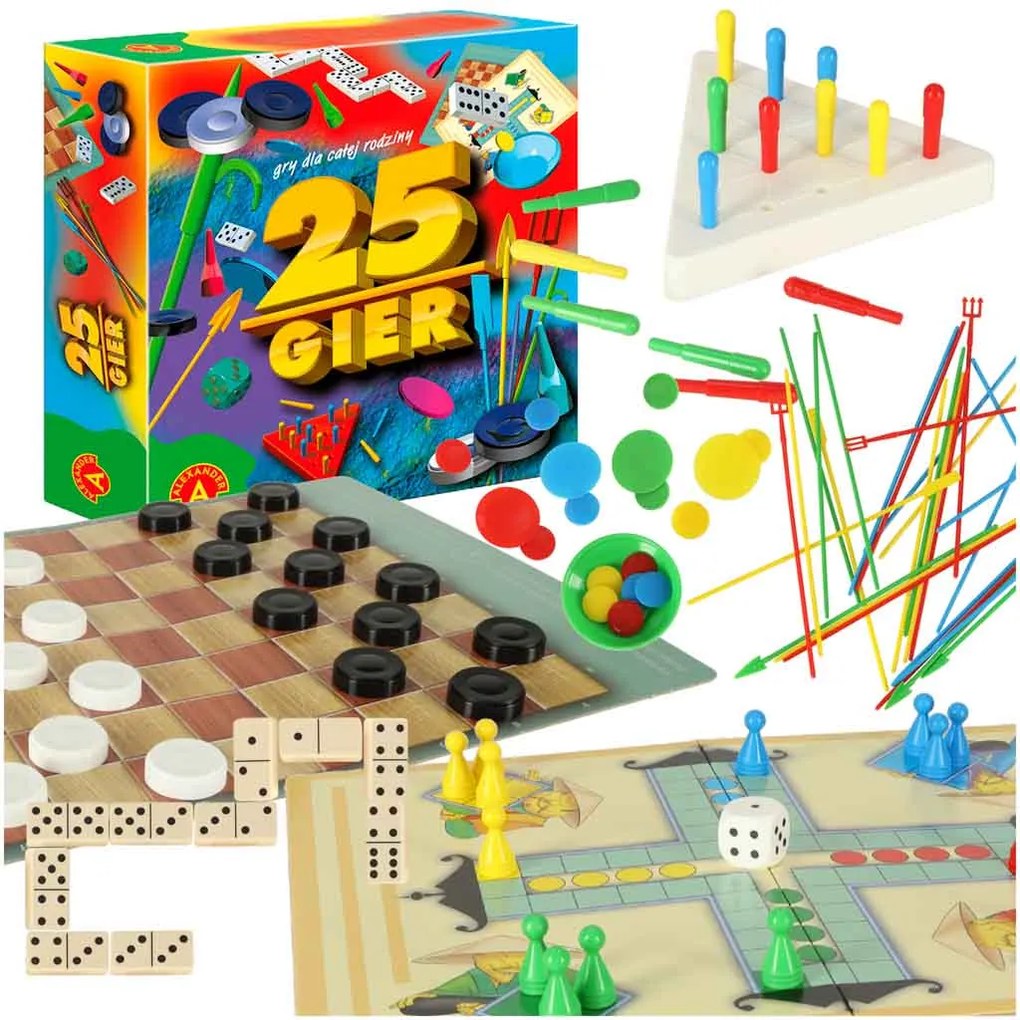 Sada spoločenských hier ALEXANDER 25 Games