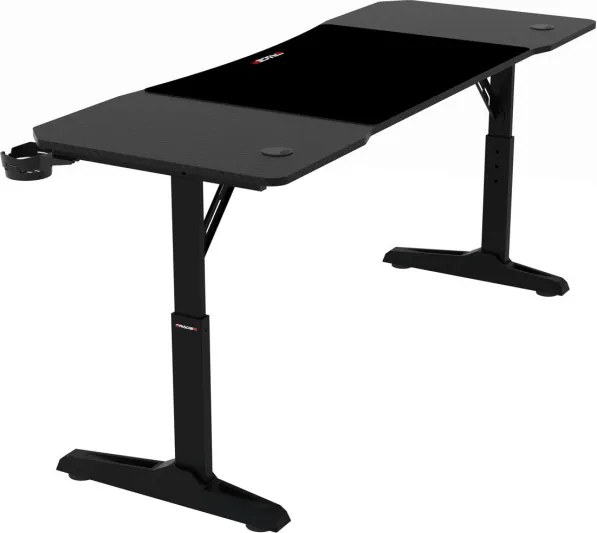 Výškovo nastaviteľný herný stôl LT-H1116 BK