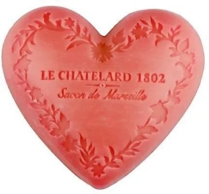 LE CHATELARD Marseillské mydlo Heart - jazmín a ruža 100gr