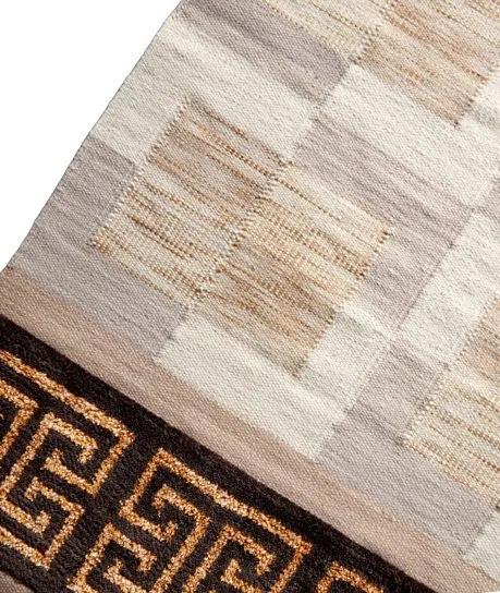 Diamond Carpets koberce Ručne viazaný kusový koberec Dante DESP P90 Marble Gold - 80x150 cm