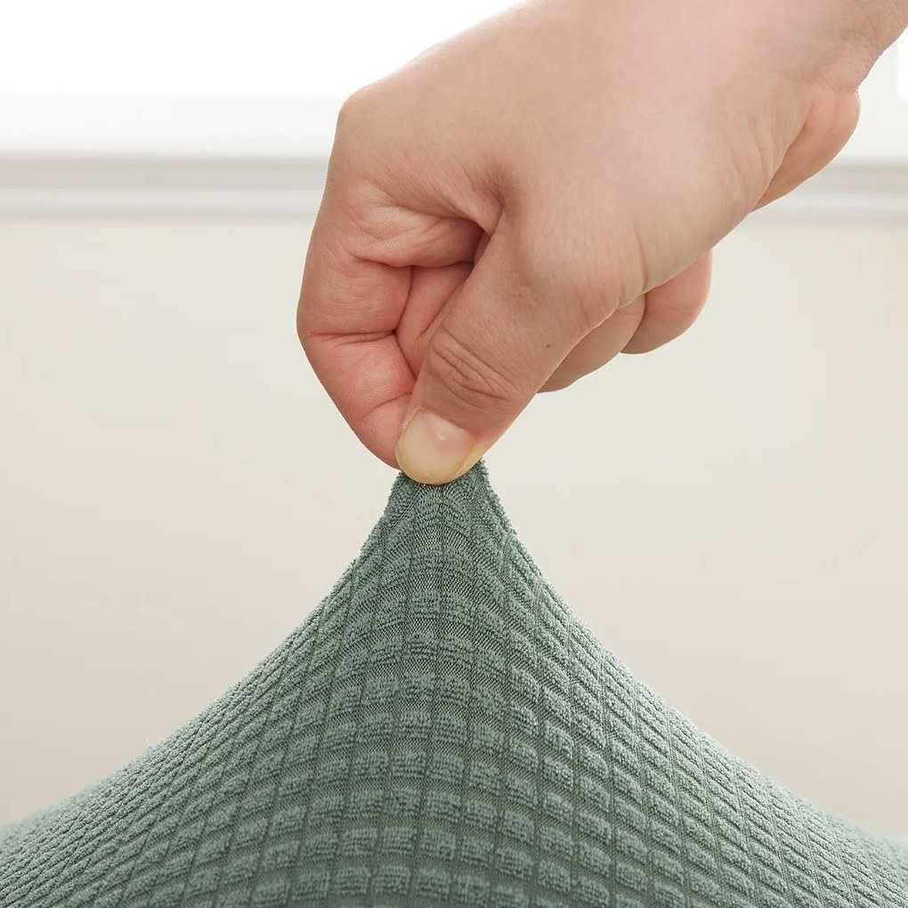 4Home Napínací poťah na stoličku Magic clean zelená, 45 - 50 cm, sada 2 ks