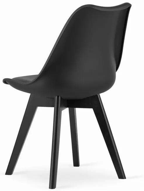 Jedálenská stolička MARK - čierna (čierne nohy)
