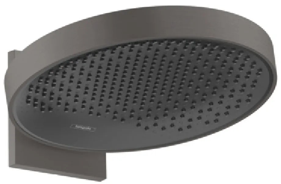 Hansgrohe Rainfinity, hlavová sprcha 360 1jet s pripojením na stenu, kartáčovaný čierny chróm, HAN-26230340