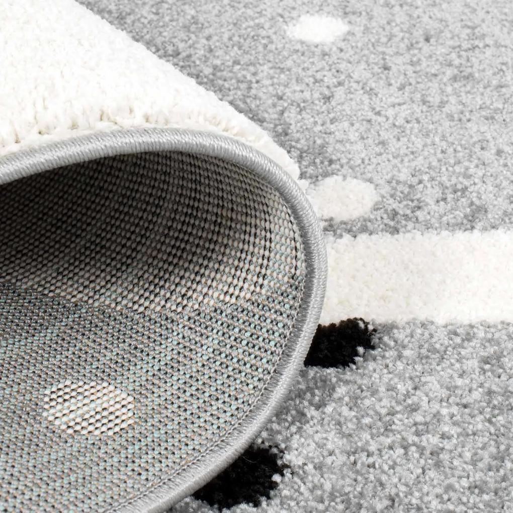 Dekorstudio Moderný koberec BUBBLE - Sivý zajačik Rozmer koberca: 120x160cm