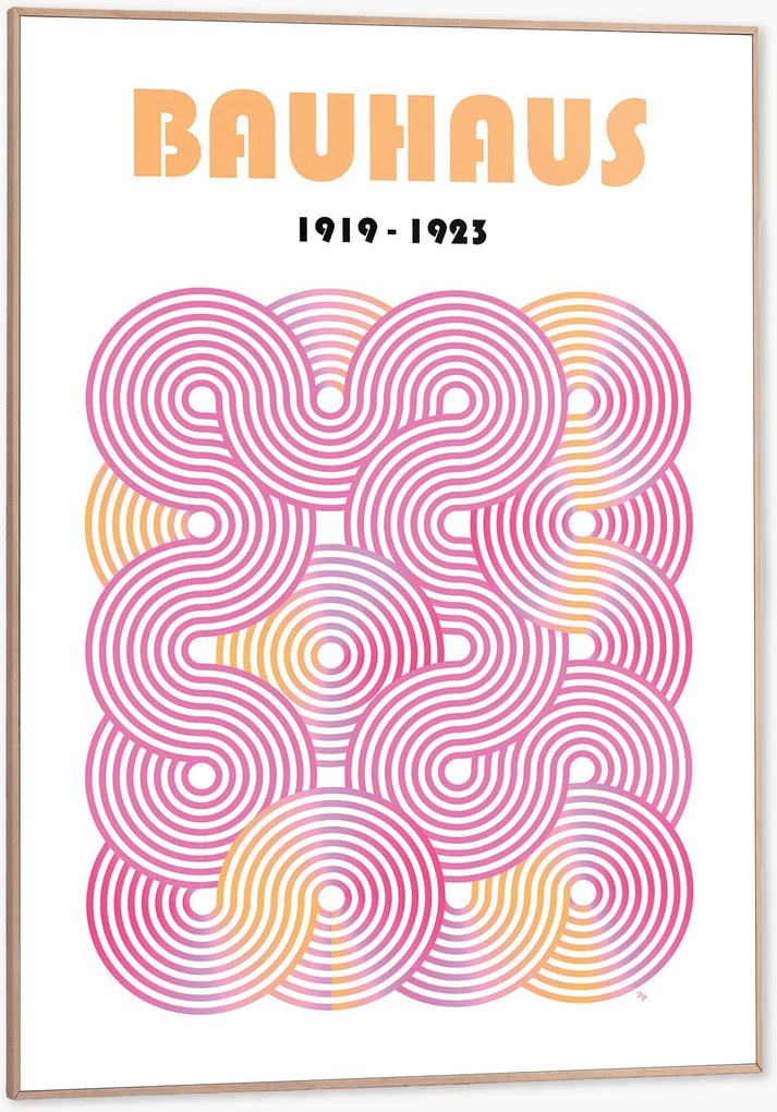 Nástenná dekorácia v ráme Bauhaus