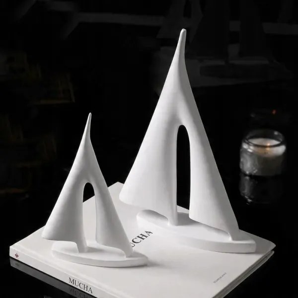 Dekorácia na stôl 28 cm živica/biela