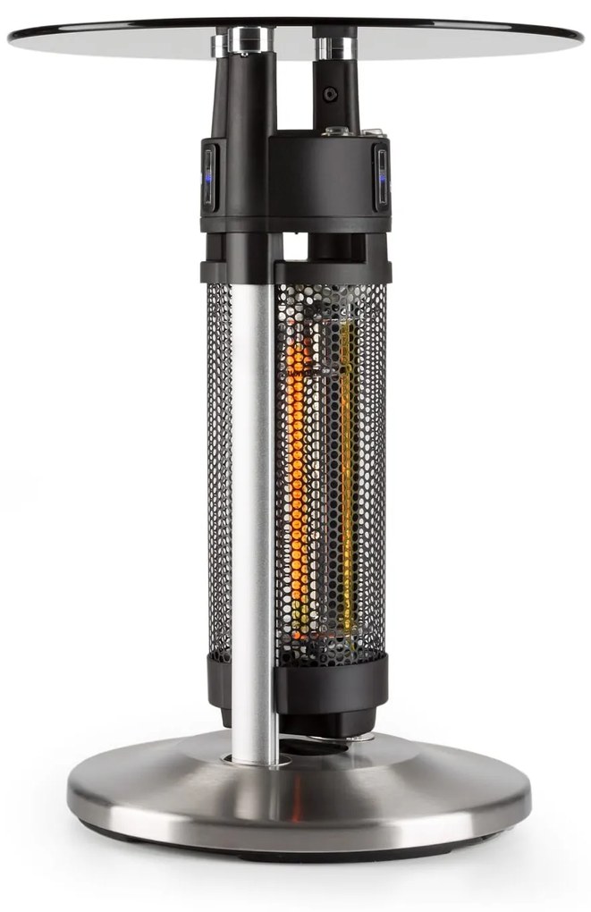 Blumfeldt Primal Heat 65, ohrievač, bistro stôl, 1200 W, uhlíkové IR výhrevné teleso, LED, 65 cm, sklo