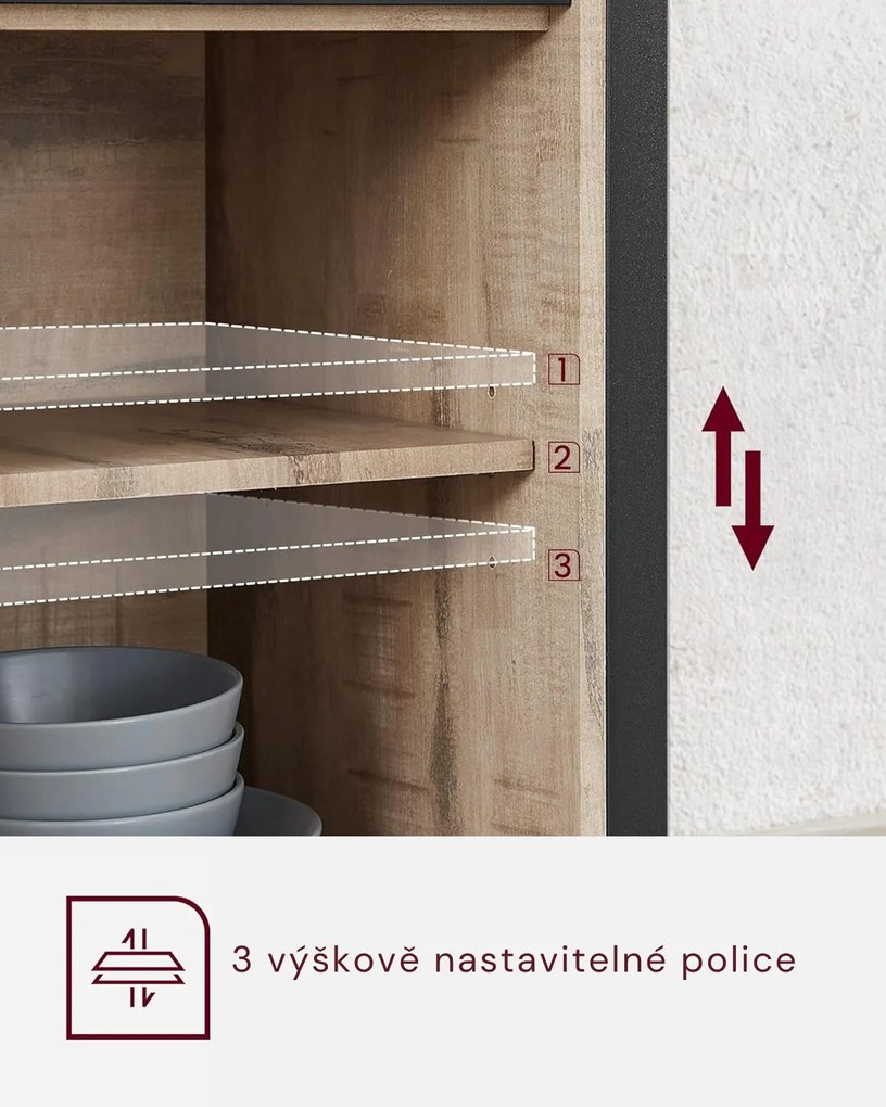 Komoda Vasagle Tanya ťavia hnedá