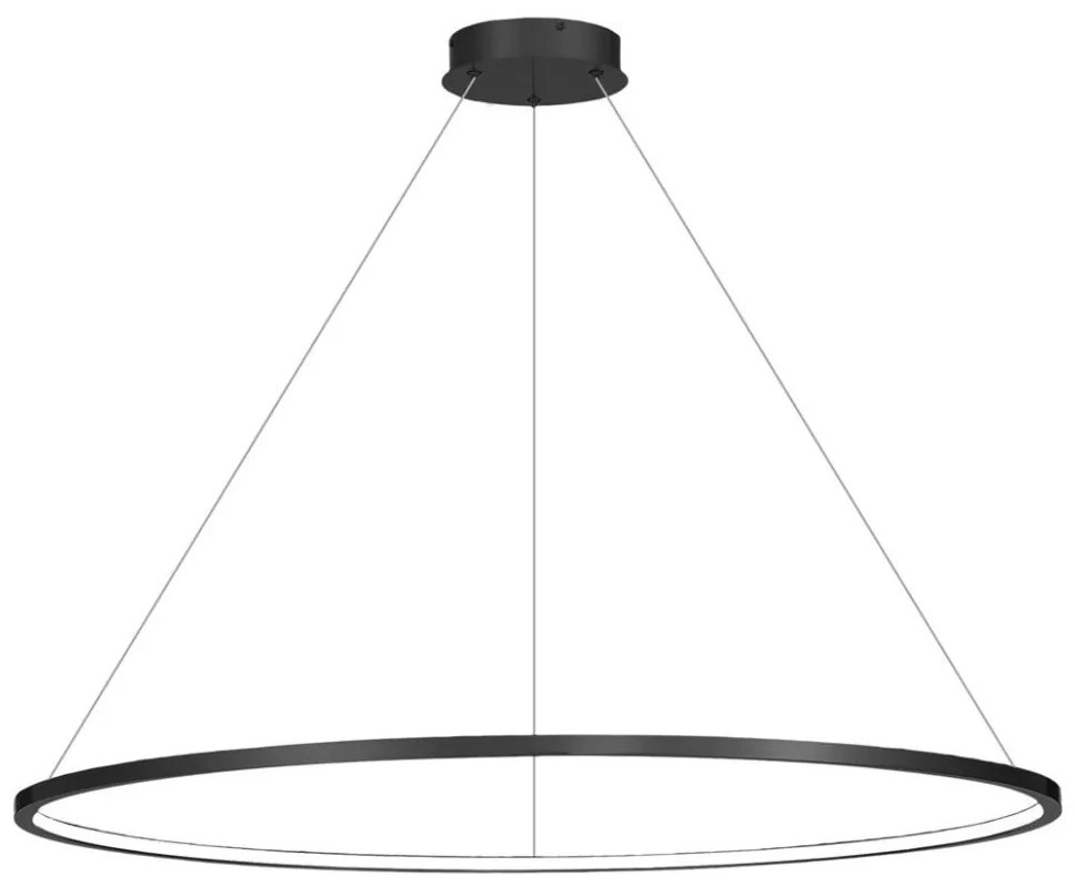 Milagro LED Luster na lanku SATURNO LED/65W/230V pr. 120 cm IP44 antracit MI2163