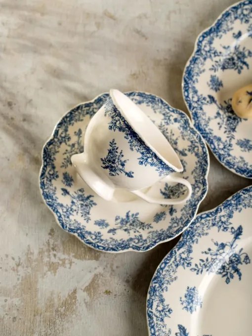 Šálka LOURRY s podšálkou, tmavomodrá 756948 200 ml