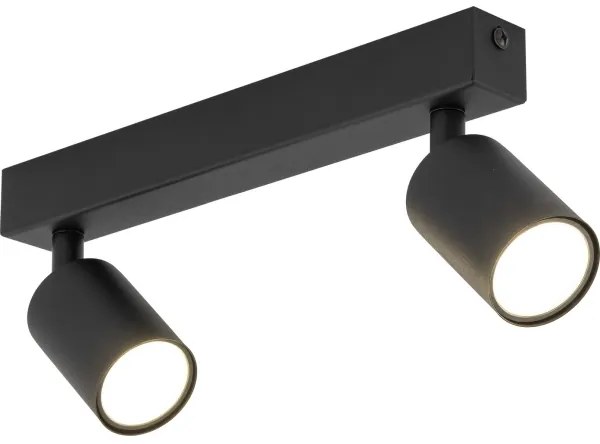 Bodové svietidlo NEX 2xGU10/10W/230V čierna