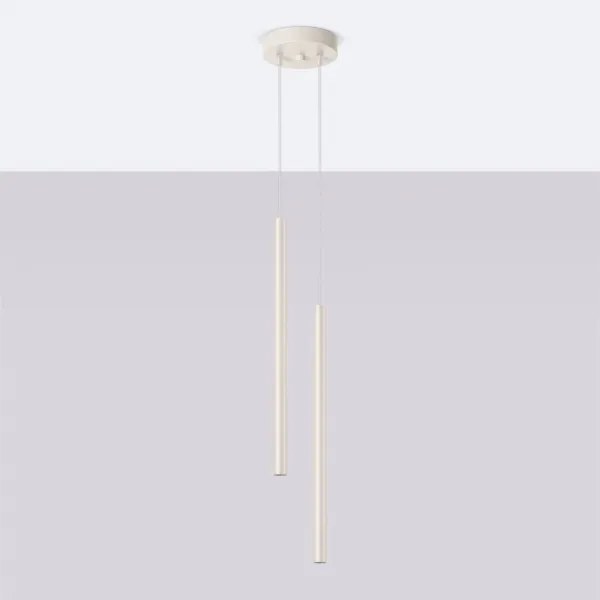 Sollux SL.1513 - Luster na lanku PASTELO 2xG9/8W/230V krémová