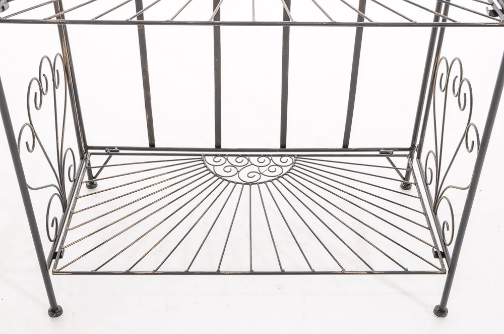 Kovová polica regál Maia - Bronzová