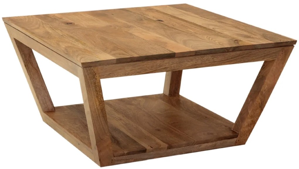 furniture-nabytek.cz - Konferenční stůl s úložným prostorem z dřeva mango 80x40x80
