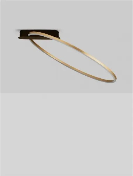 LED stmievateľné zlaté moderné stropné svietidlo Kiklos
