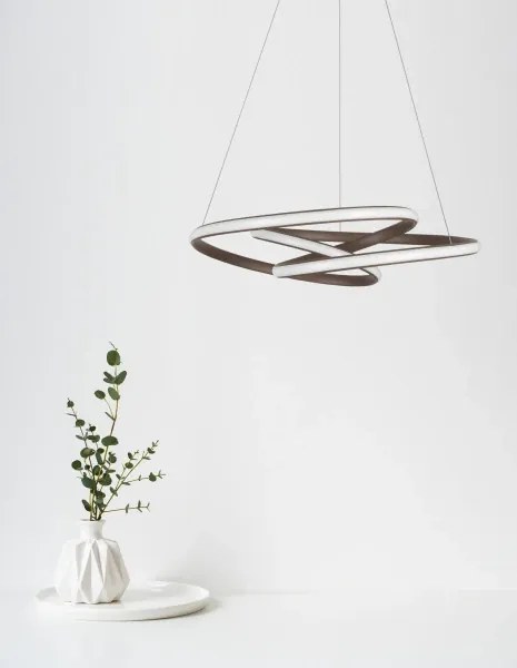 LED luster Menton 52 Hnedá