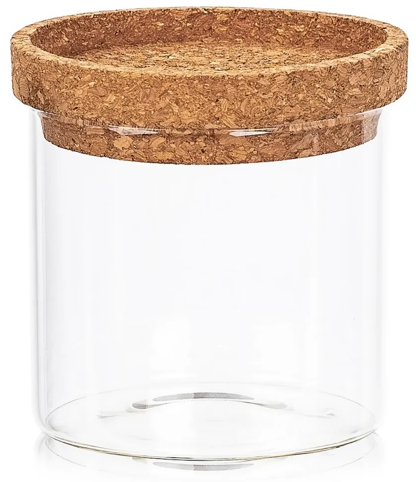4Home Sklenená dóza na potraviny s vekom Cork, 450 ml, 450 ml