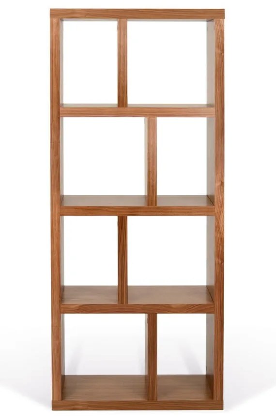 Hnedá knižnica v dekore orecha 70x159 cm Berlin – TemaHome