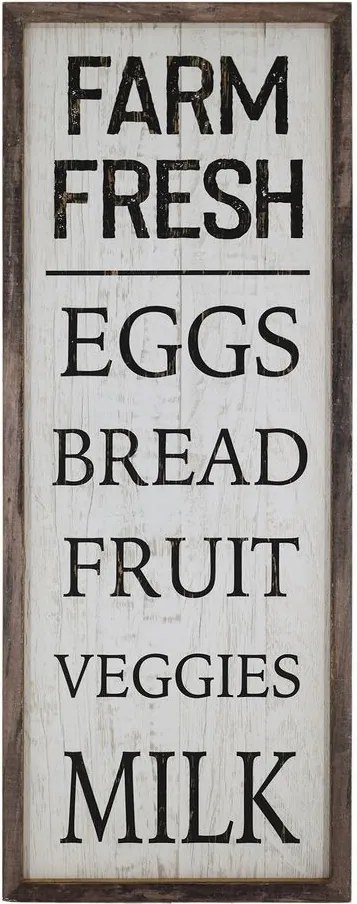 Nástenná drevená ceduľa Farm Fresh – 30*2,5*81 cm