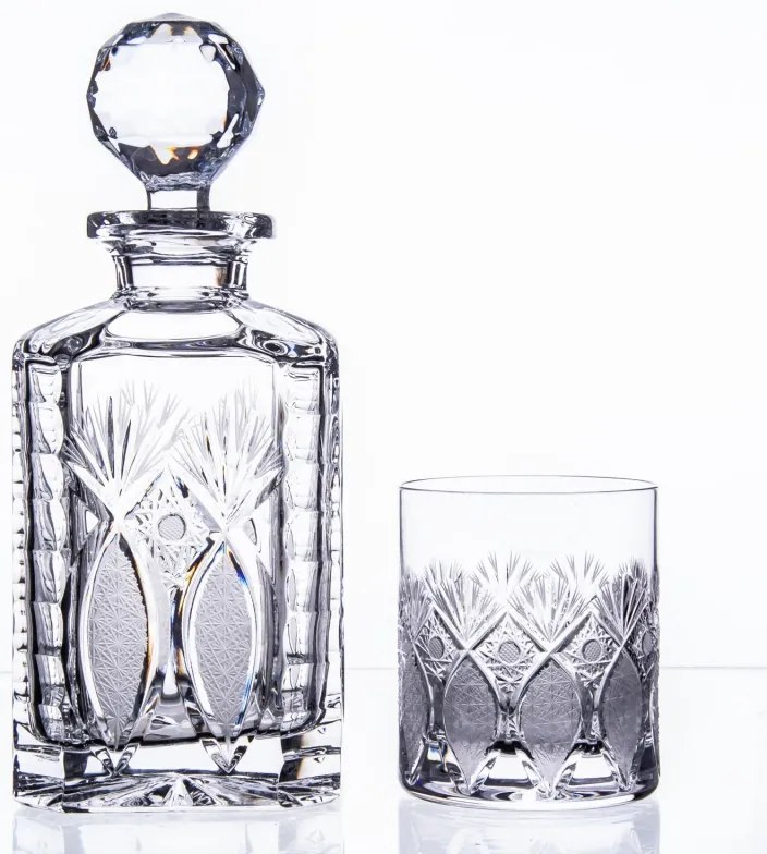 Onte Crystal Bohemia Crystal ručne brúsený whisky set Exclusive 1+2