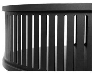 Konferenčný stolík ROENNI 44x75 cm čierna/biela