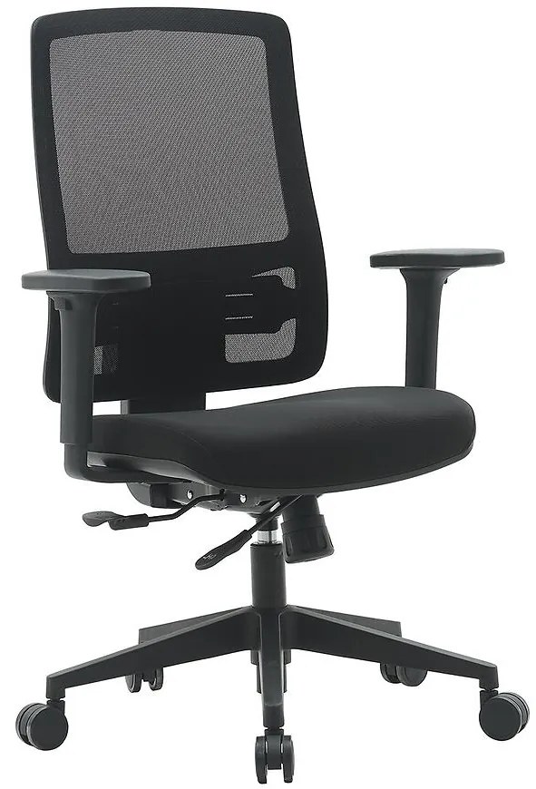 Otočné kreslo Popstar Mesh Lux čierna