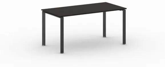 Rokovací stôl INFINITY s čiernou podnožou 1600 x 800 x 750 mm, wenge
