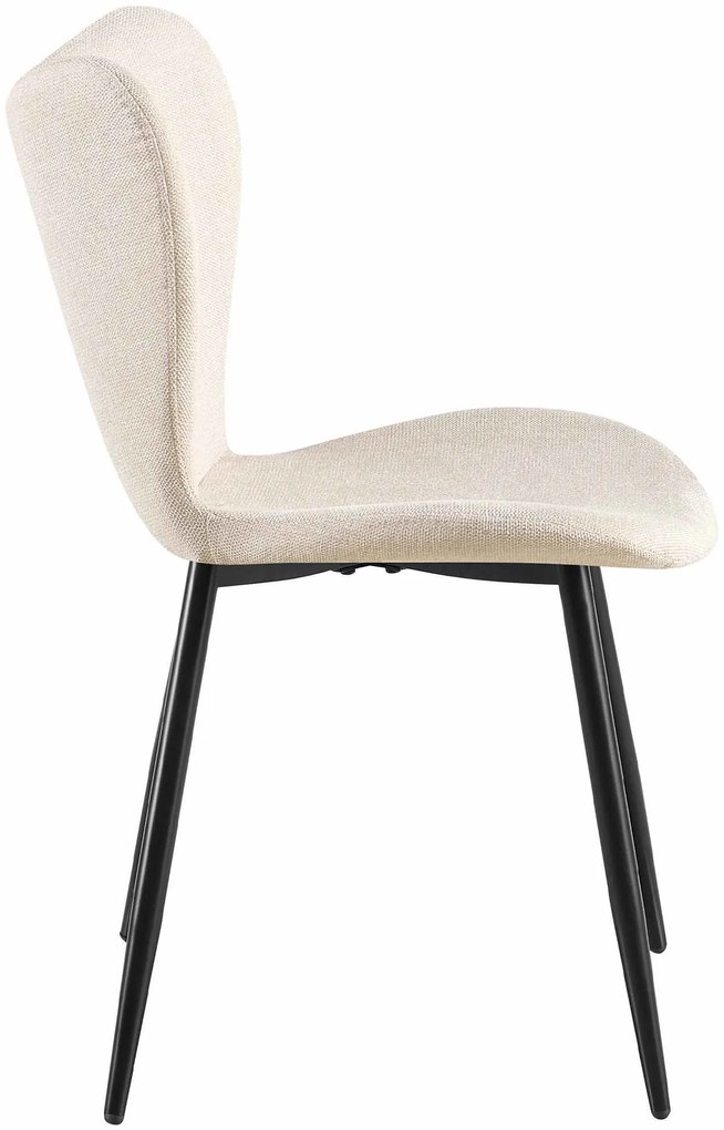 Jedálenská stolička Maika látka - krémová
