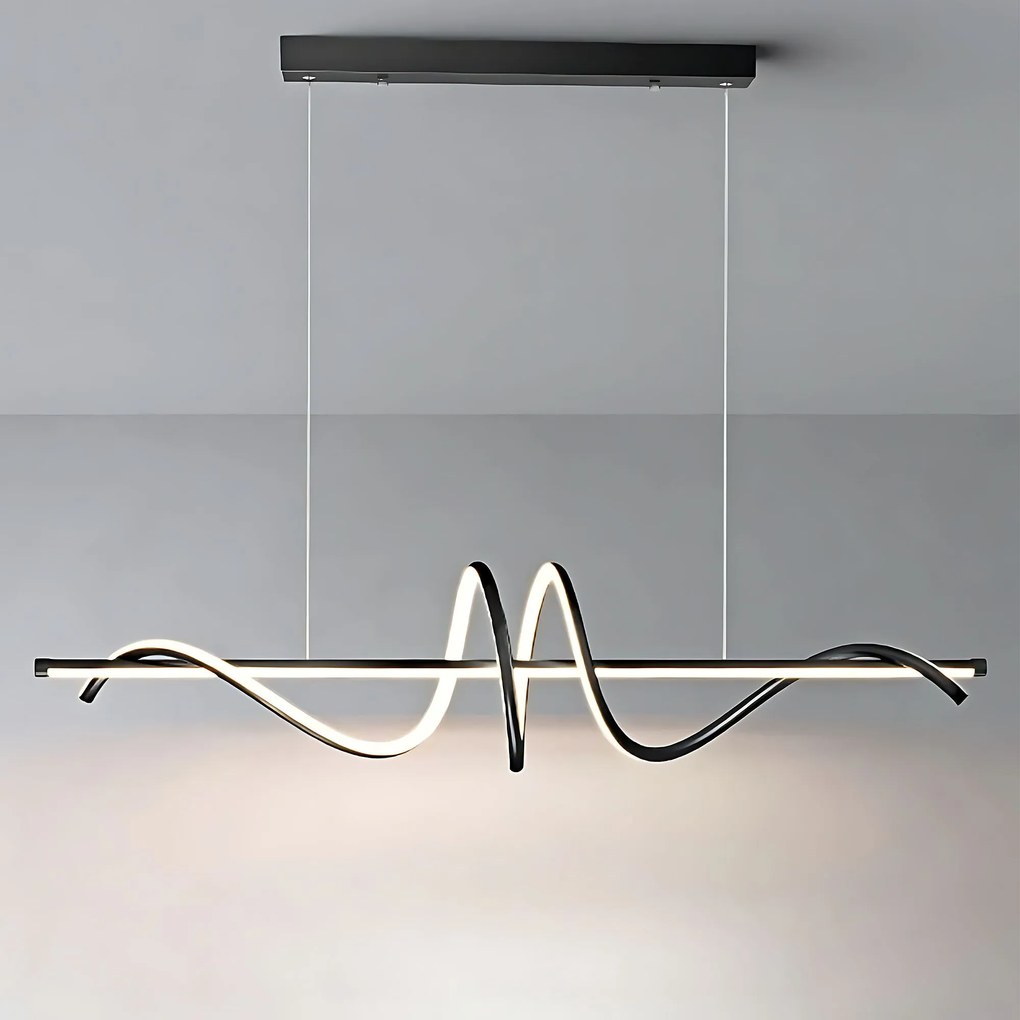 Toolight Toolight, LED stropné svietidlo 120cm, 50W, 3000K, LHJ023-CP, čierna matná, OSW-50011