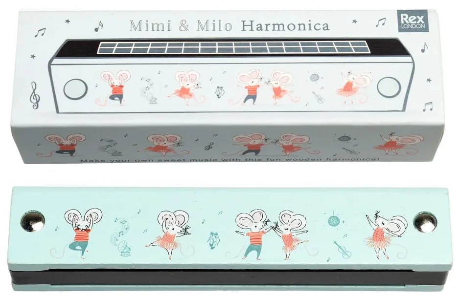 Hudobná hračka Harmonica Mimi and Milo – Rex London